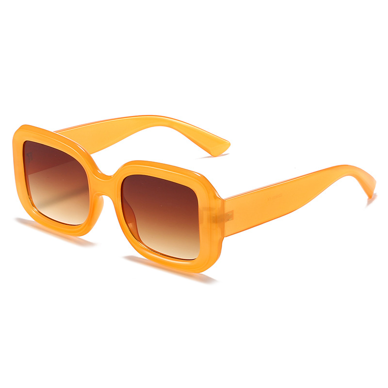 Wholesale Vintage Oversized Square Sunglasses with Thick PC Frame - Everful