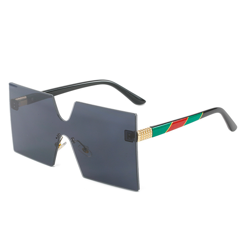 Wholesale Oversized Square Rimless Sunglasses with Gradient Lens For Women - Everful