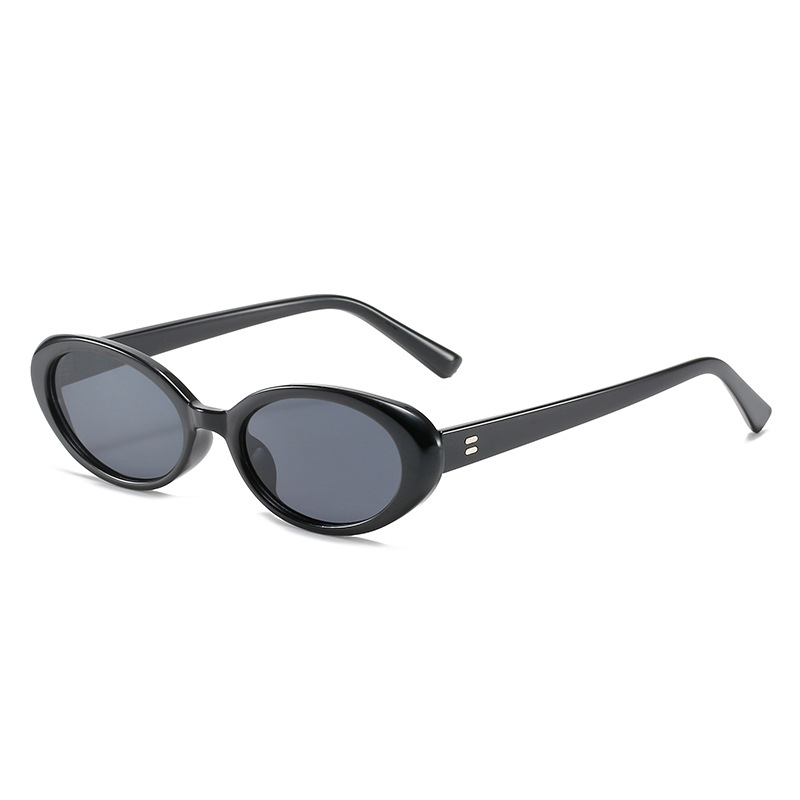 Wholesale Oval Sunglasses Vintage Small Frame PC UV400 For Women Men - Everful