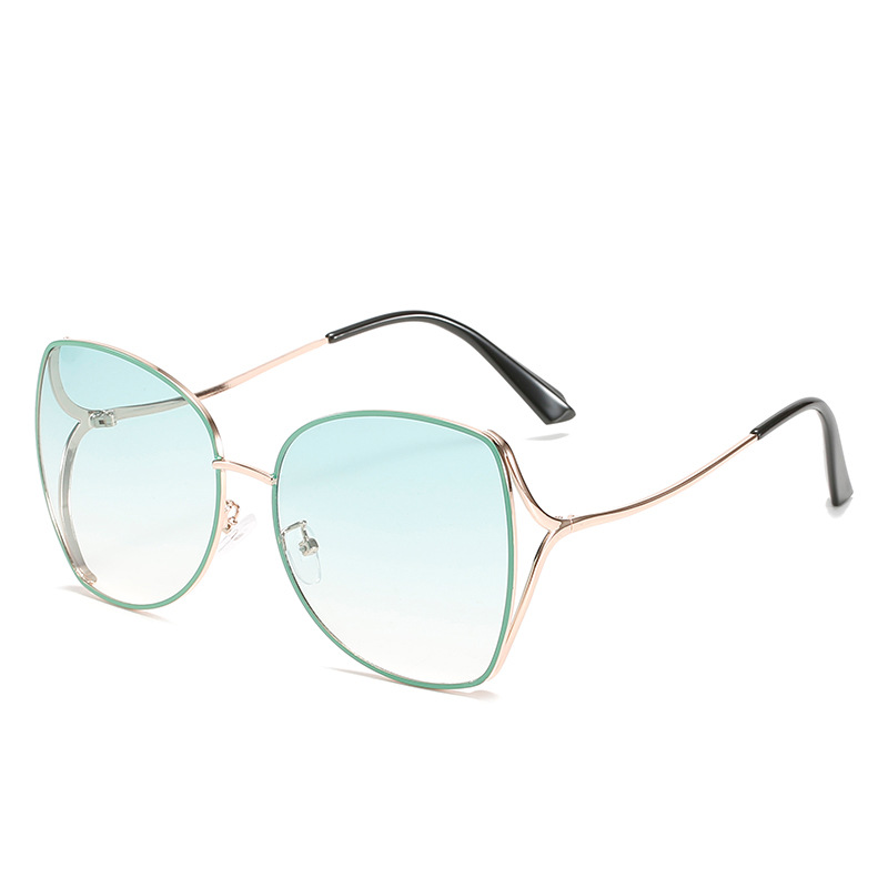 Wholesale Cat Eye Sunglasses Irregular Polygonal Metal Frame For Women - Everful