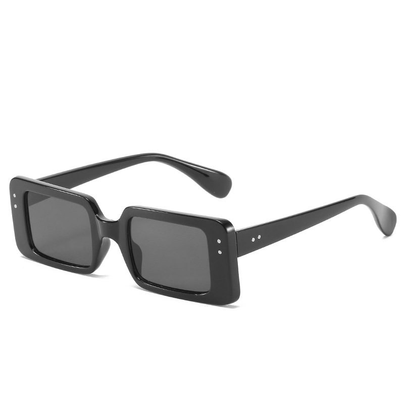 Wholesale Small Rectangle Sunglasses Retro Punk Style with UV400 Protection - Everful