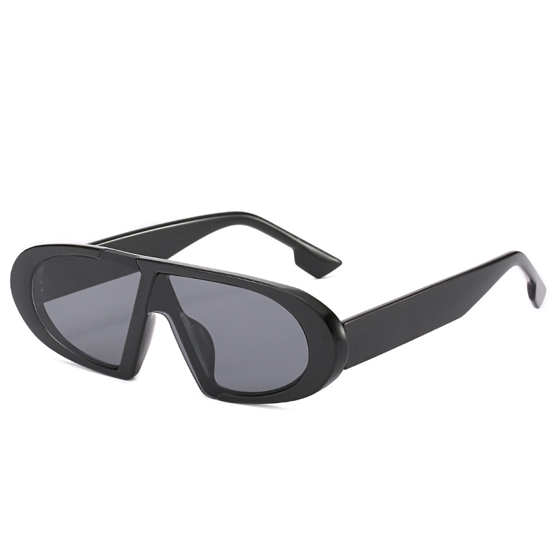 Wholesale Y2K Oval Shield Sunglasses With PC Frame For Women - Everful