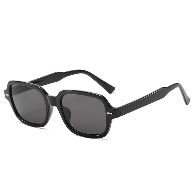 Wholesale Square Frame Sunglasses with Rivet Decor UV400 Protection - Everful