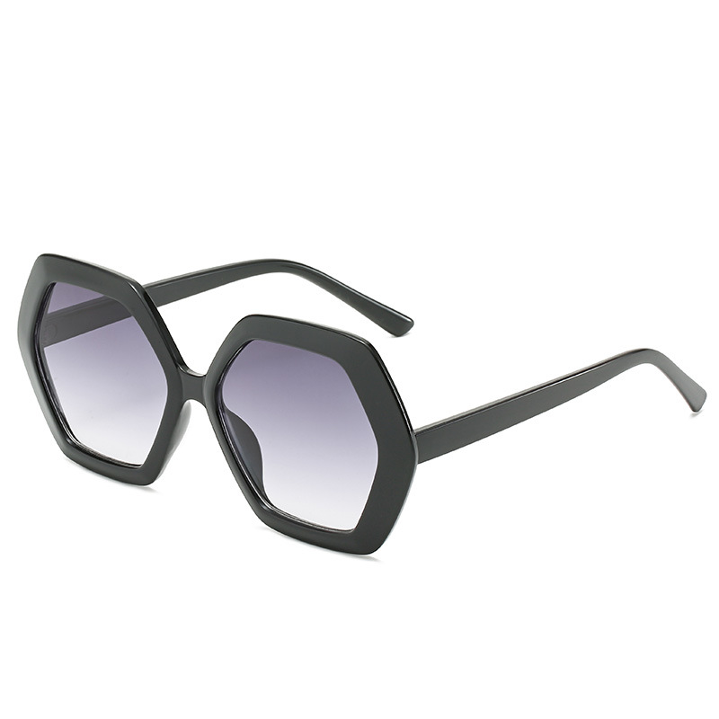 Wholesale Women Oversized Hexagonal Sunglasses UV400 Protection Vintage - Everful