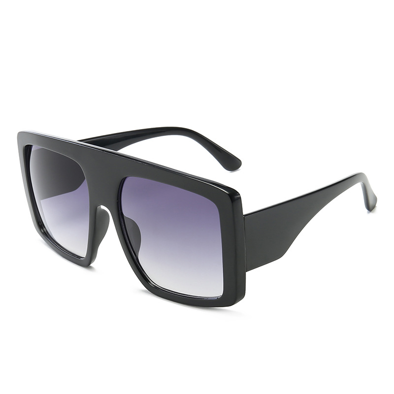 Oversized Square Sunglasses PC Frame UV400 Protection Gradient Lenses Vintage Trendy Fashion Eyewear For Women Men