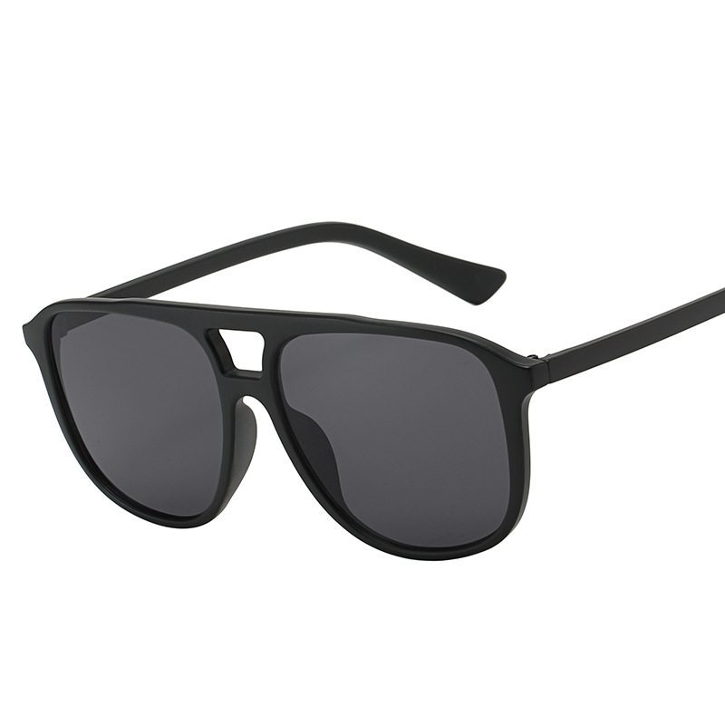 Wholesale Fashion Square Pilot Sunglasses with Double Bridge UV400 - Everful