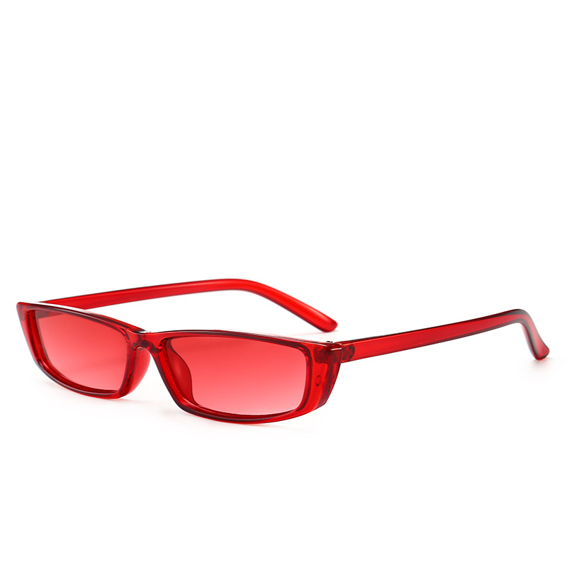 Wholesale Retro Narrow Rectangle Sunglasses UV400 PC Frame For Men Women - Everful