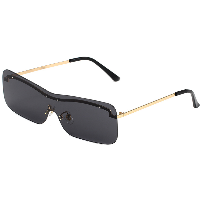 Wholesale Fashion Square Rimless Sunglasses Metal Frame UV Protection - Everful