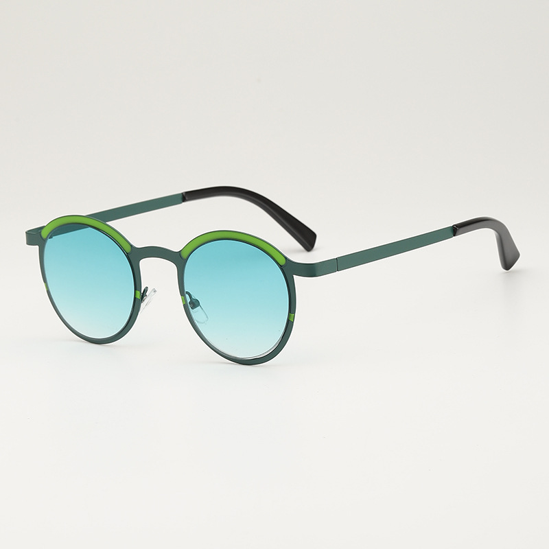 Wholesale Retro Round Sunglasses Metal Frame UV400 Protection For Unisex - Everful