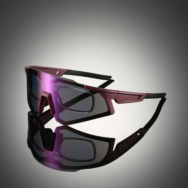 Wholesale Oversized Cycling Sunglasses UV400 Windproof PC Shield Eyewear - Everful