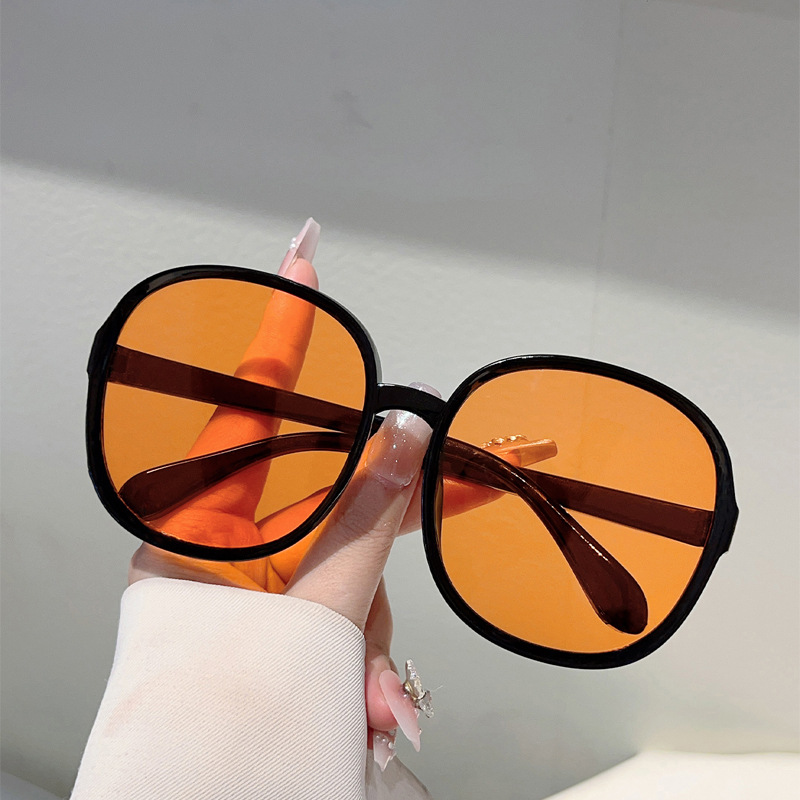 Wholesale Oversized Round Sunglasses Vintage PC Frame For Women And Men - Everful
