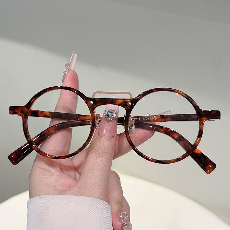 Wholesale Retro Round Glasses Frame Anti Blue Light Clear Lens For Women Men - Everful