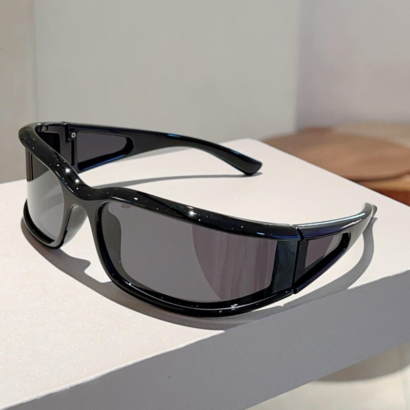 Wholesale Y2K Wrap Around Sunglasses With PC Frame UV400 Protection - Everful