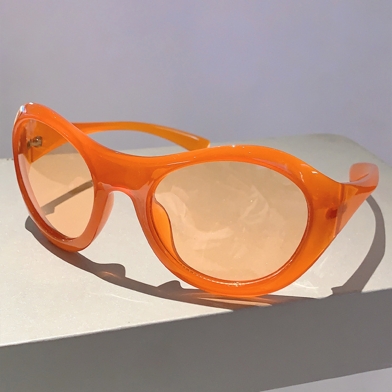 Wholesale Oversized Y2K PC Frame Sunglasses UV400 For Men Women - Everful