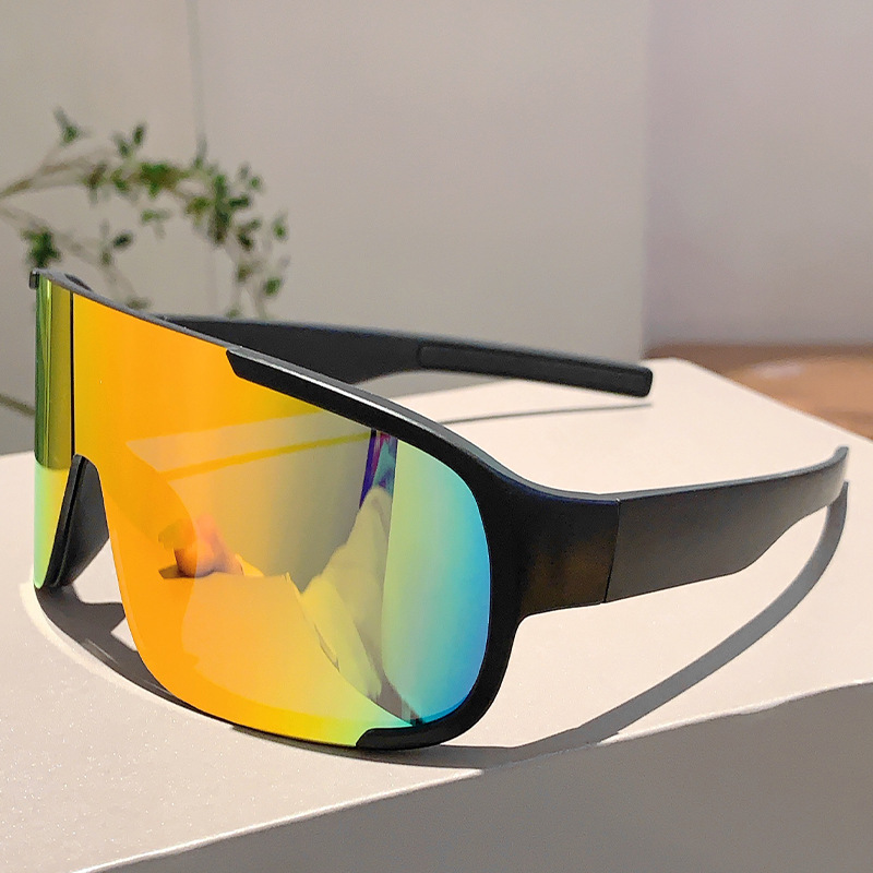 Wholesale Sports Cycling Sunglasses Large Frame One Piece Shield Eyewear - Everful
