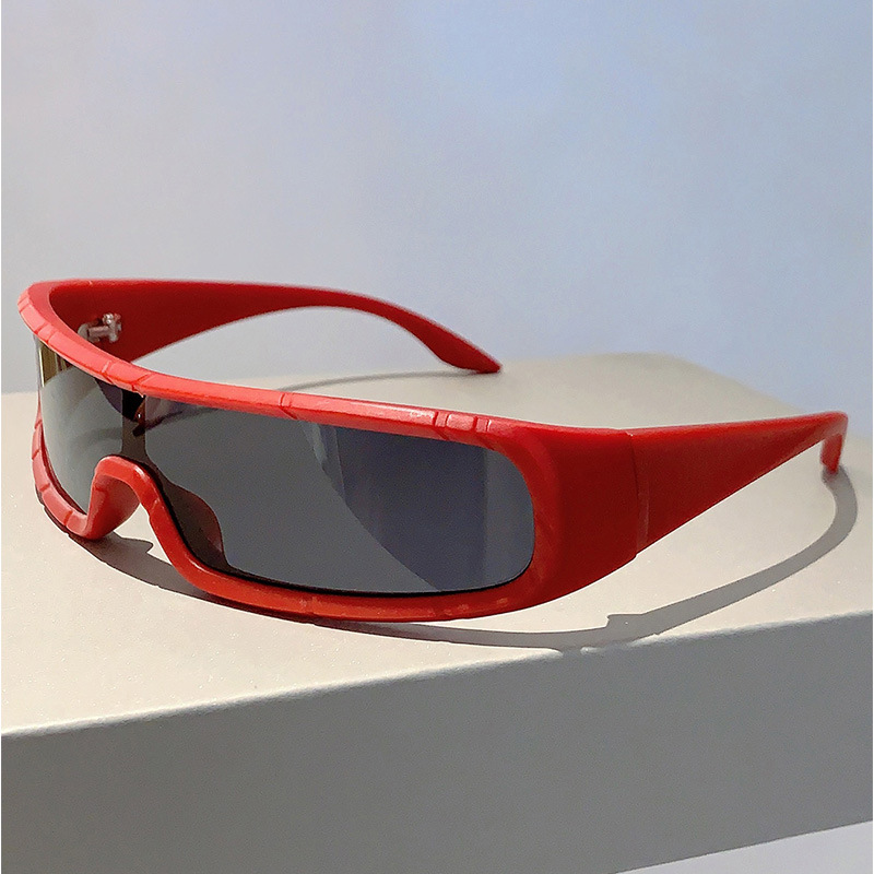 Wholesale Y2K Cyberpunk Sports Sunglasses Integrated Shield Shades - Everful
