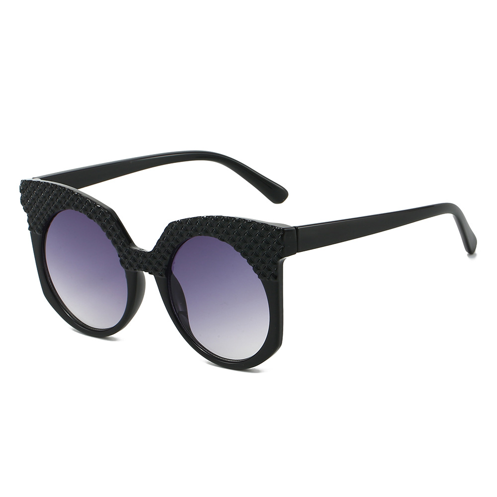 Wholesale Women Round Fashion Sunglasses PC Frame UV400 Gradient Lens - Everful