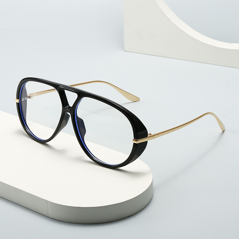 Wholesale Retro Oversized Aviator Blue Light Blocking Glasses - Everful