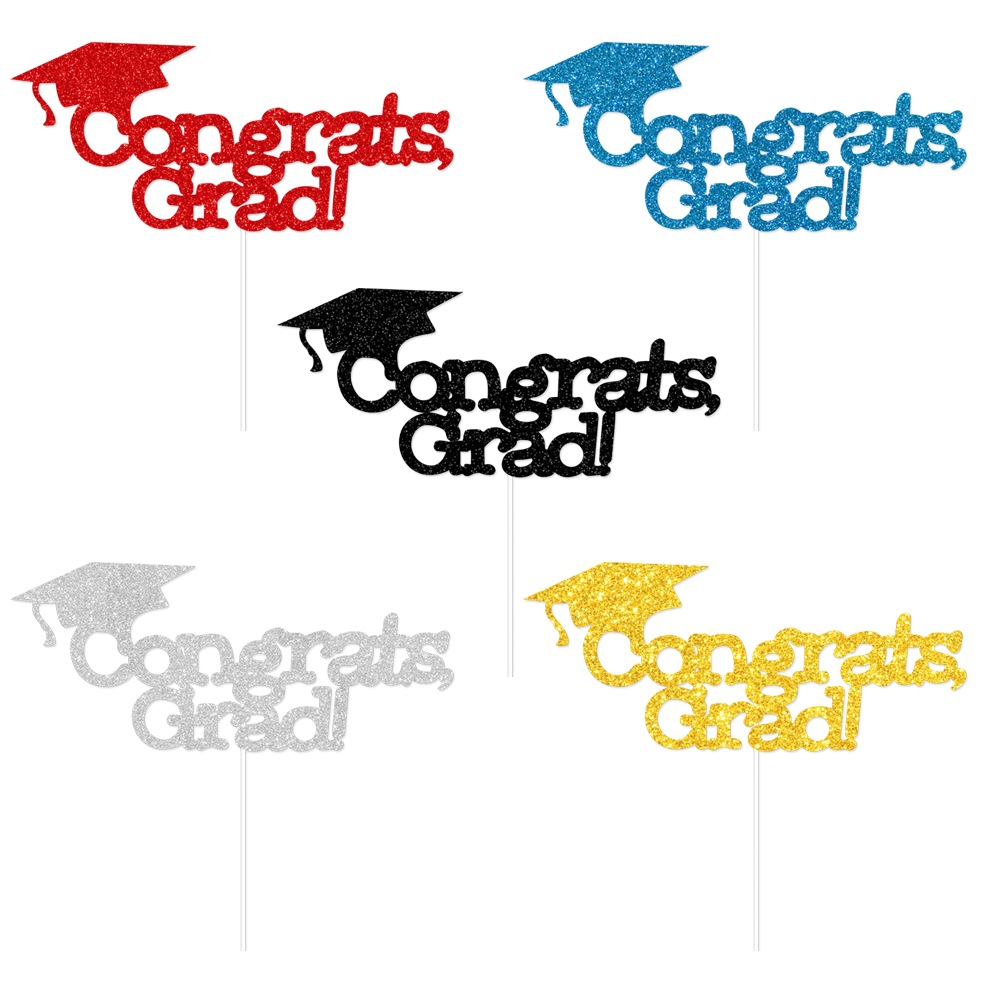 Graduation Season Cake Toppers University Graduation Ceremony Cake Decoration Inserts Party Decoration Flags