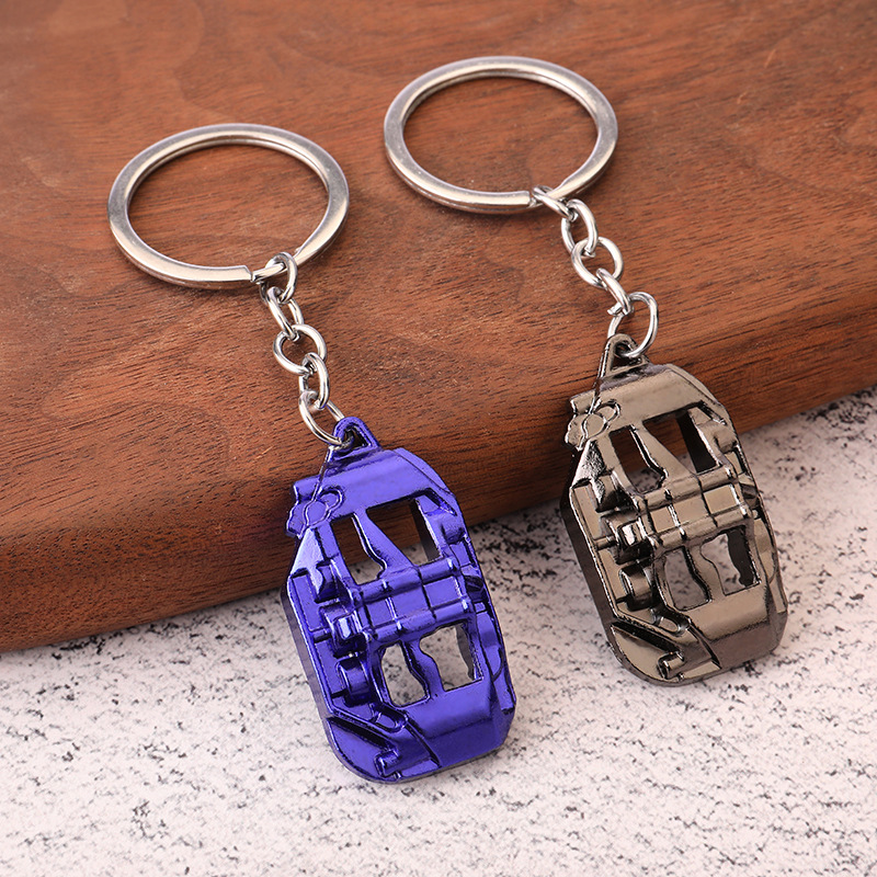 Men's Metal Keychain Car Modification Caliper Key Pendant Promotional Gift Trendy Brand Keychain