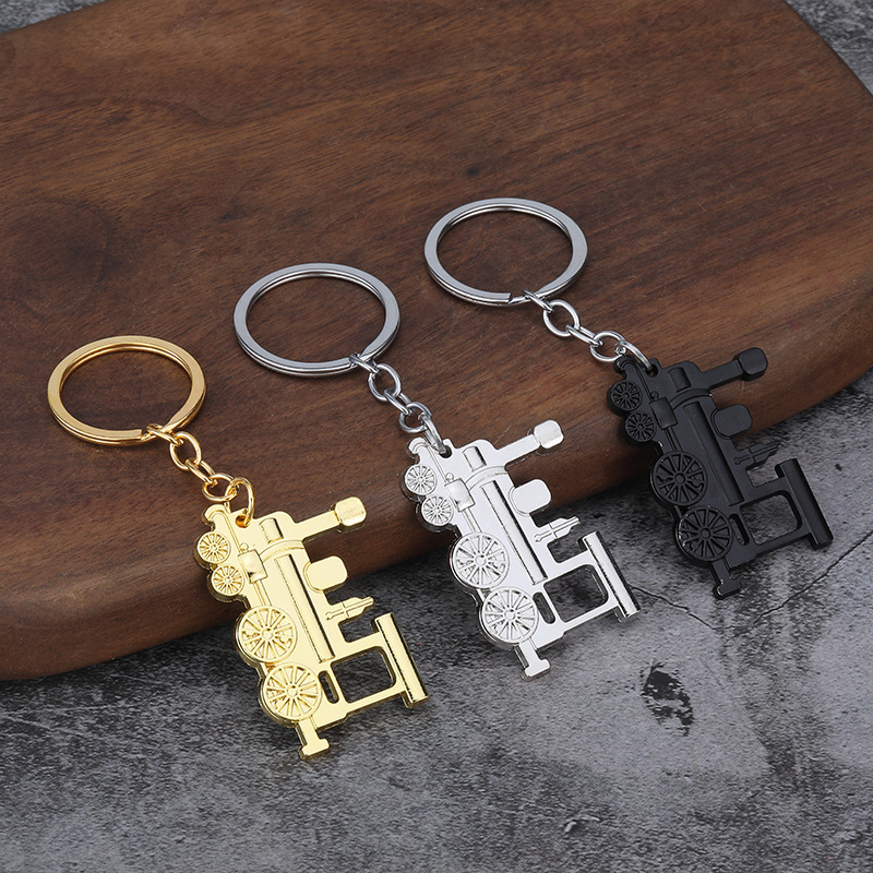 Hot-selling Vintage Real Steam Train Model Keychain Metal Keychain Pendant Gift