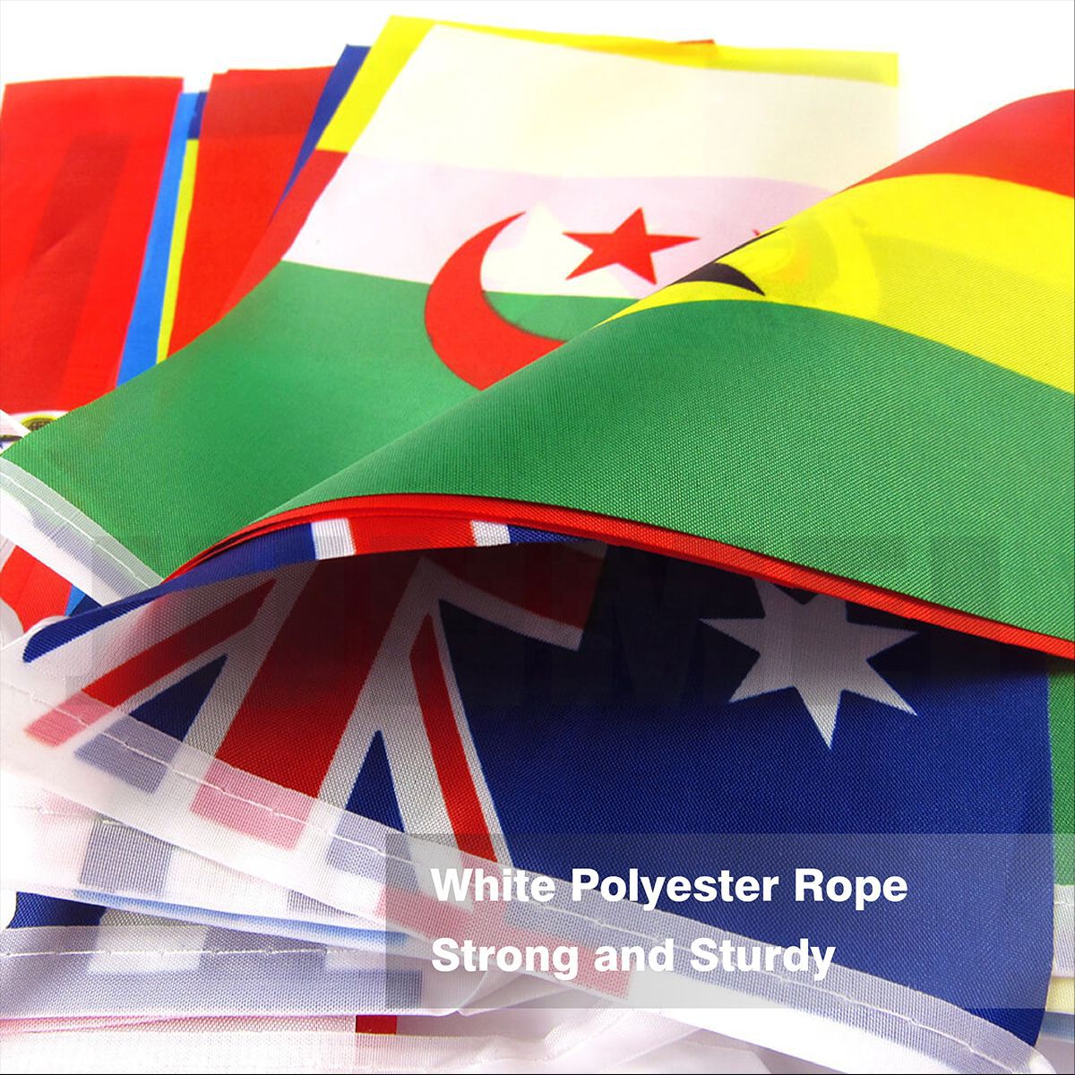 World National Hand Held Flags With Pole Polyester Printing Mini Flags For World Cup Sports Events Parade Party Celebrations Decor