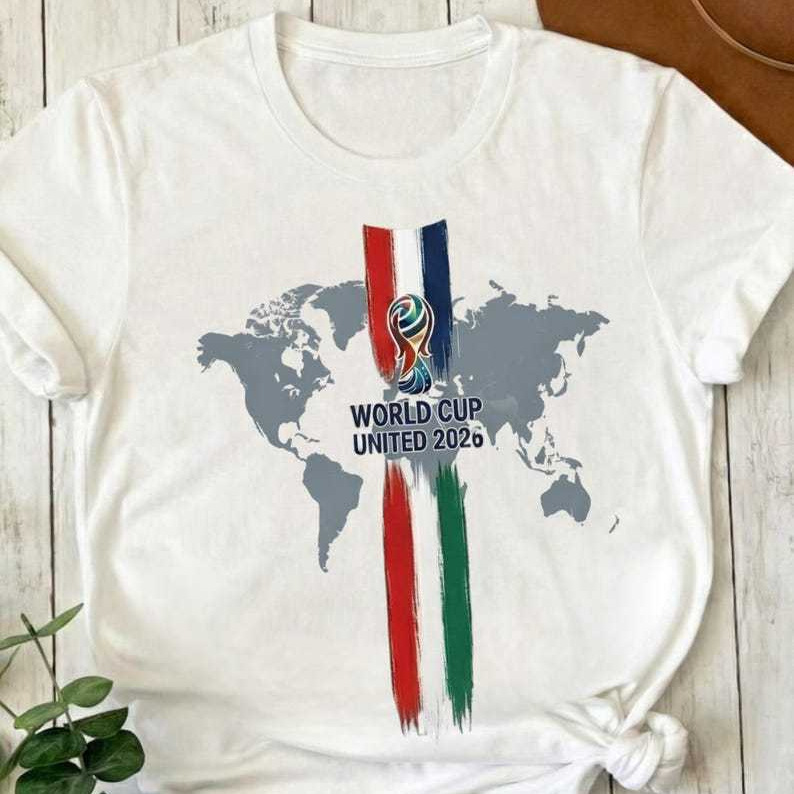 World Cup Hot Sale World Cup 2026 Pure Cotton Casual Large Size Loose Round Neck Unisex T-shirt