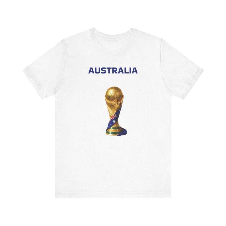 Australia Flag Theme Cotton T-Shirt Casual Round Neck Short Sleeve Fan Top For Men Women Comfortable Sport Style Tee