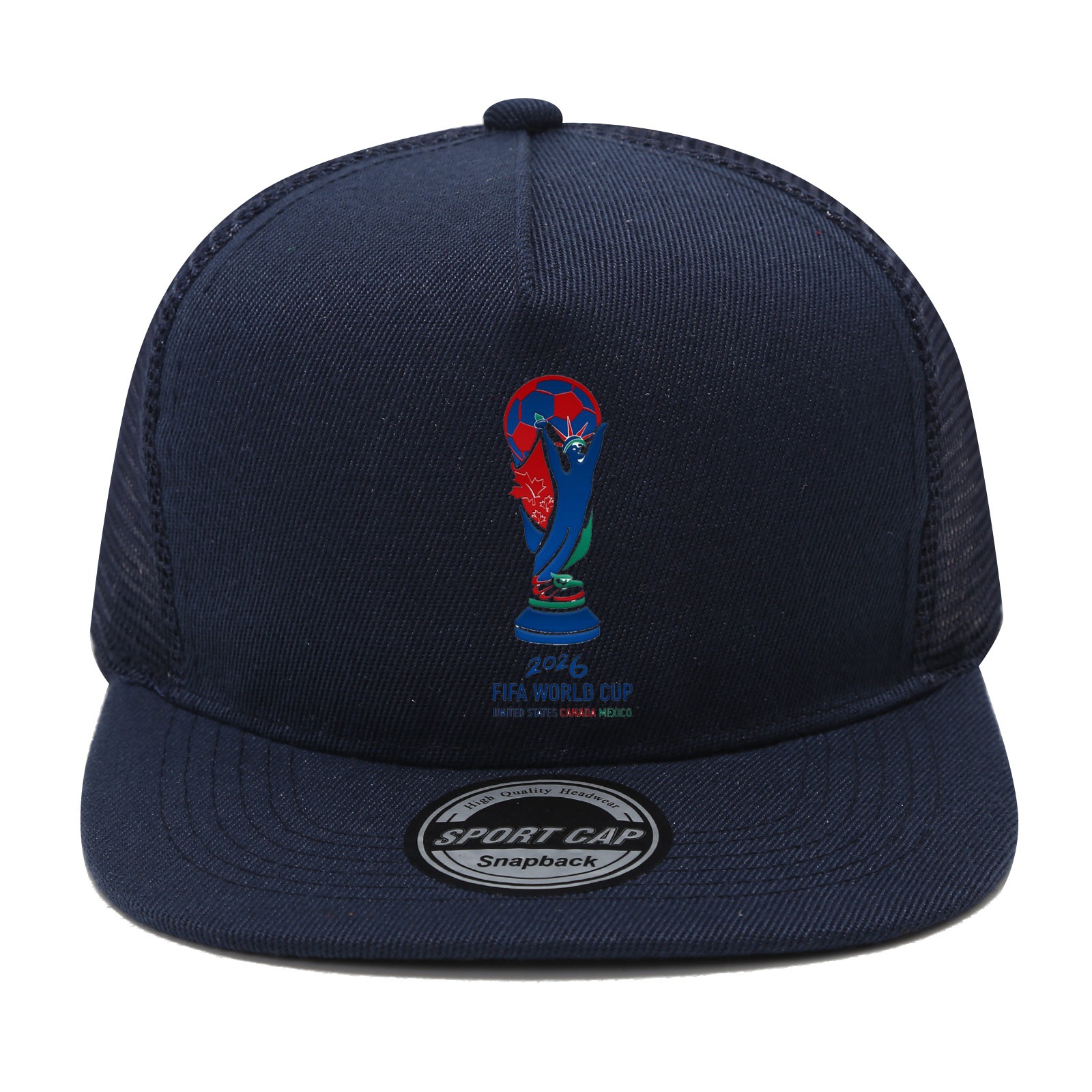 2026 World Cup United States Canada Mexico Snapback Hat Breathable Mesh Trucker Cap For Sports Fans Men Women