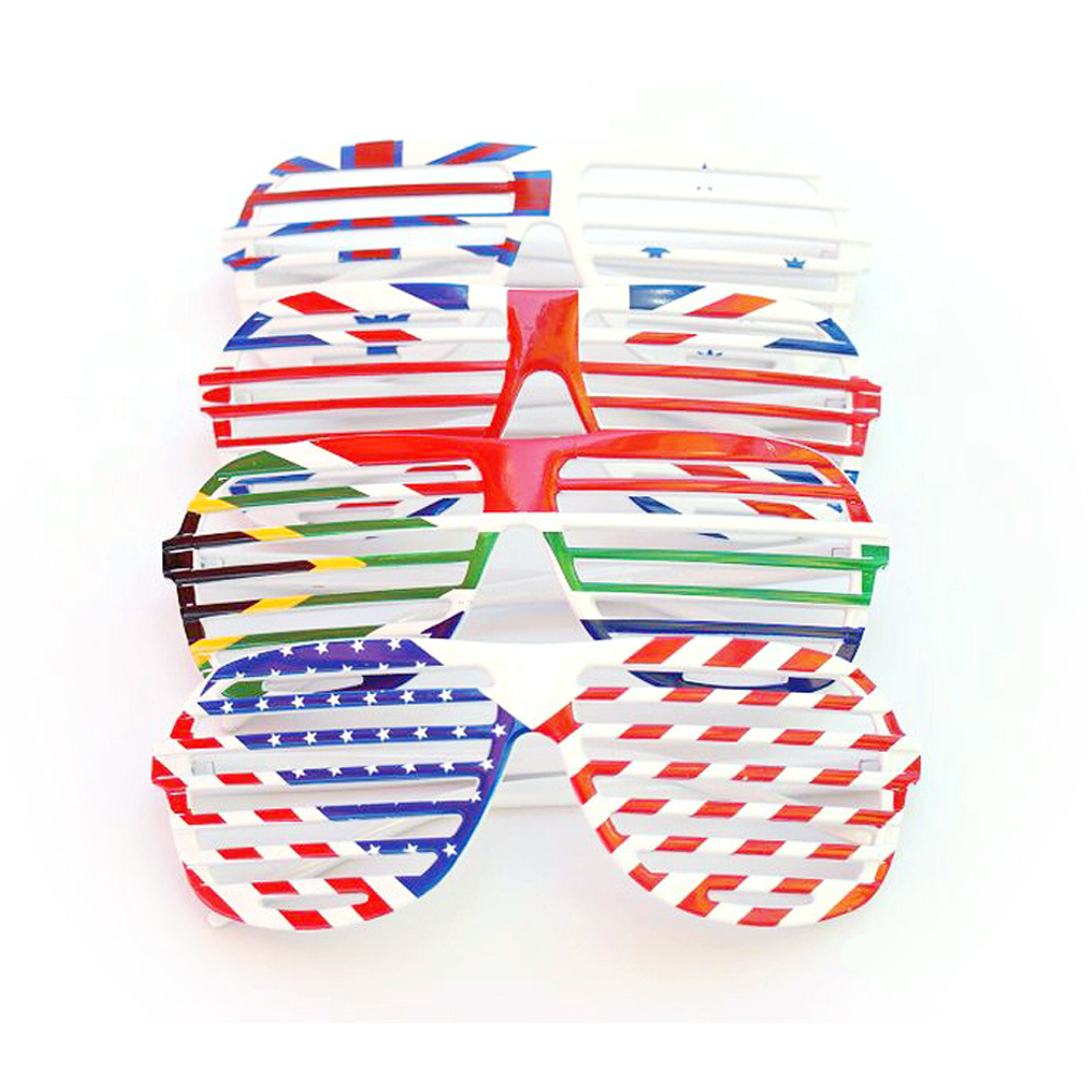 Wholesale US Flag Shutter Shades Glasses For Independence Day Party - Everful
