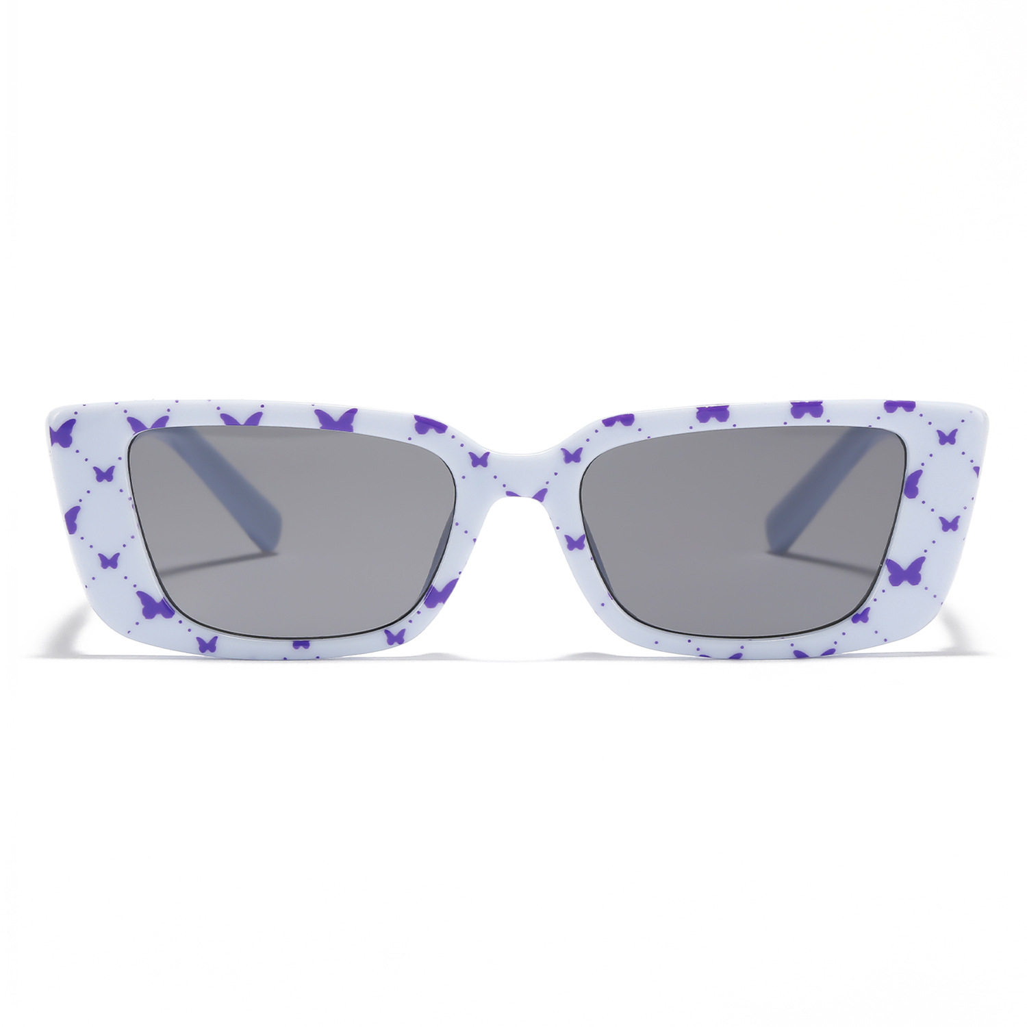 Wholesale Y2K Butterfly Pattern Rectangle Sunglasses For Women - Everful