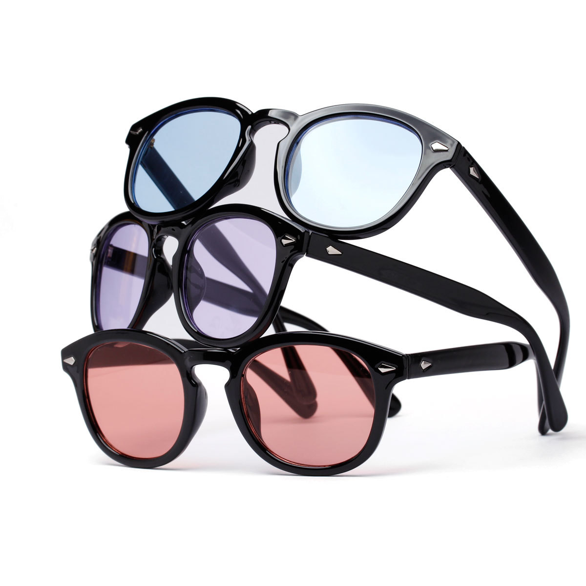 Wholesale Retro Round Sunglasses For Women With AC Colored Lens - Everful