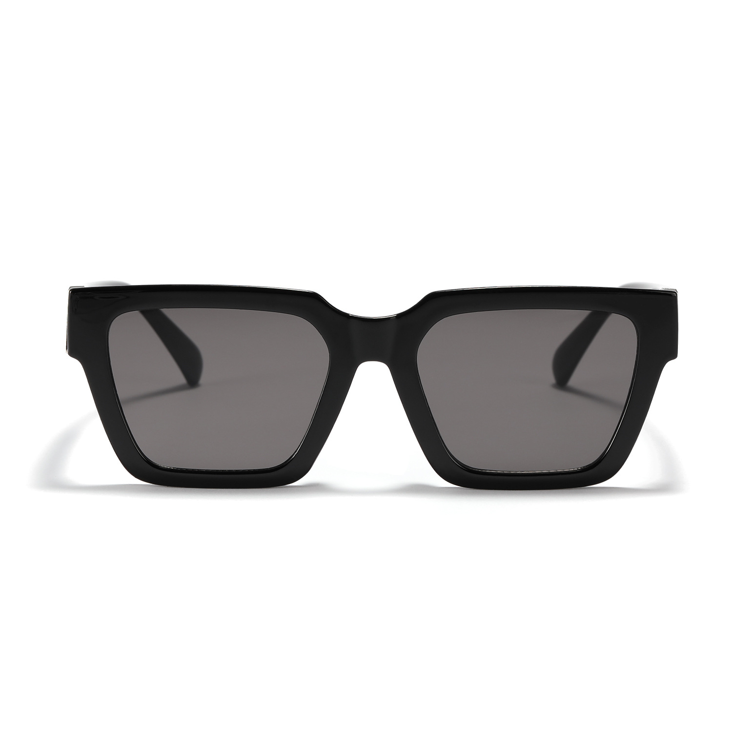 Wholesale Vintage Square Oversized Sunglasses With Patterned Temples - Everful