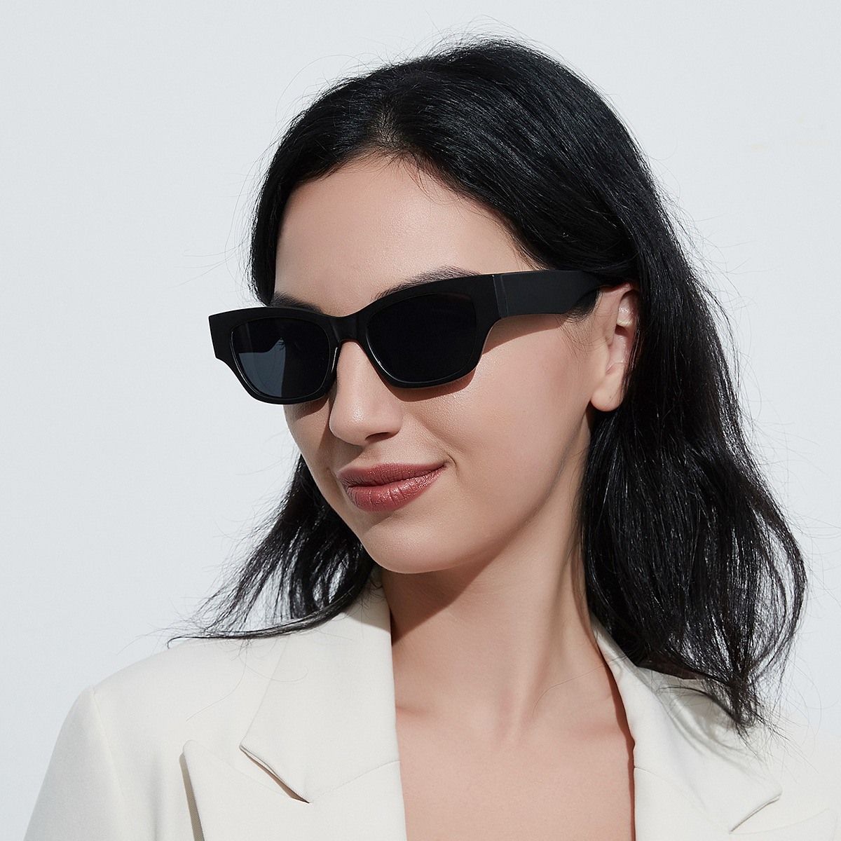 Wholesale Fashion Retro Small Square PC Frame UV400 Sunglasses - Everful