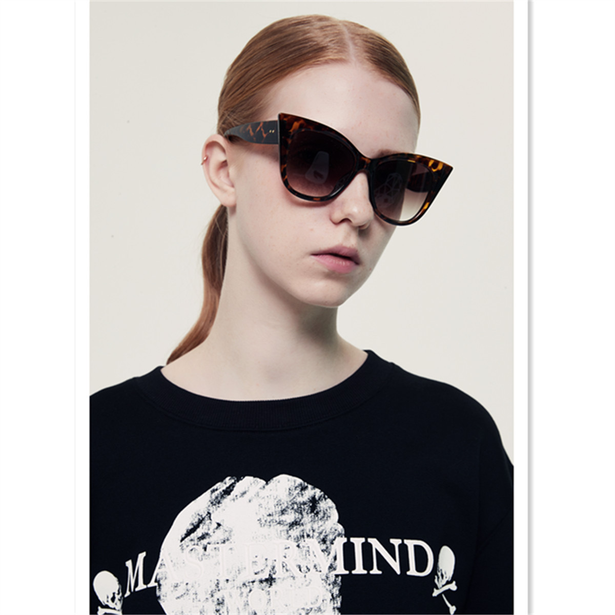 Wholesale Women Vintage Cat Eye Sunglasses UV400 Large Frame - Everful
