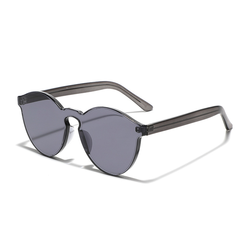 Wholesale Rimless One-Piece Candy Colored Sunglasses UV400 - Everful