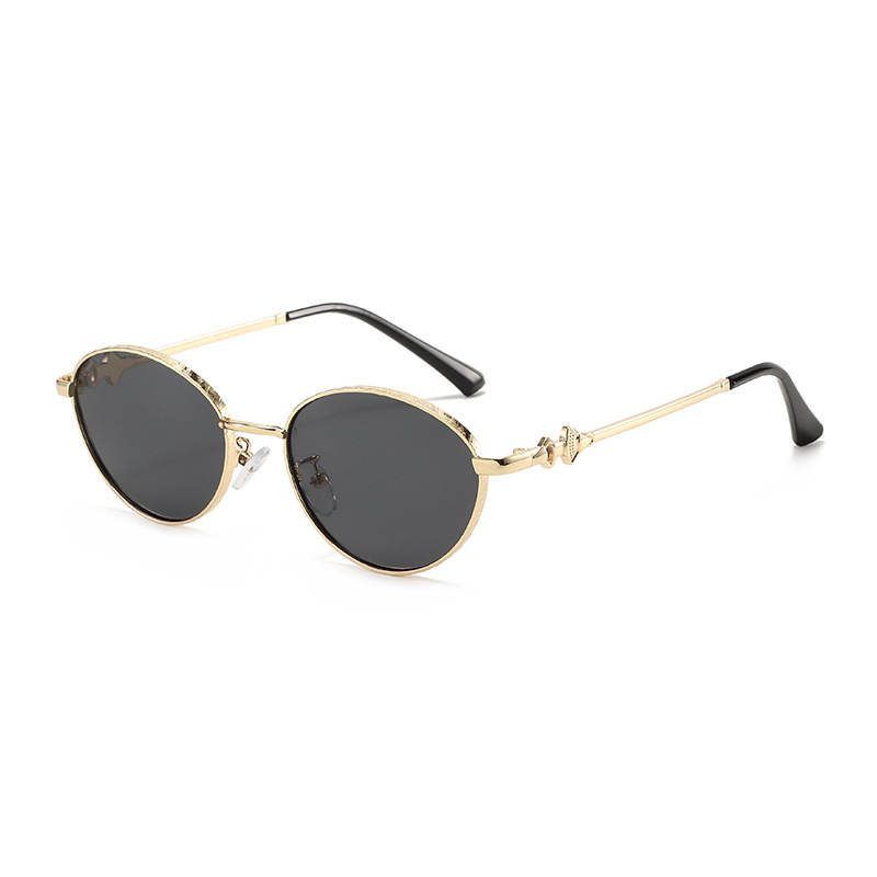 Wholesale Vintage Oval Sunglasses Metal Frame UV400 Protection For Women - Everful