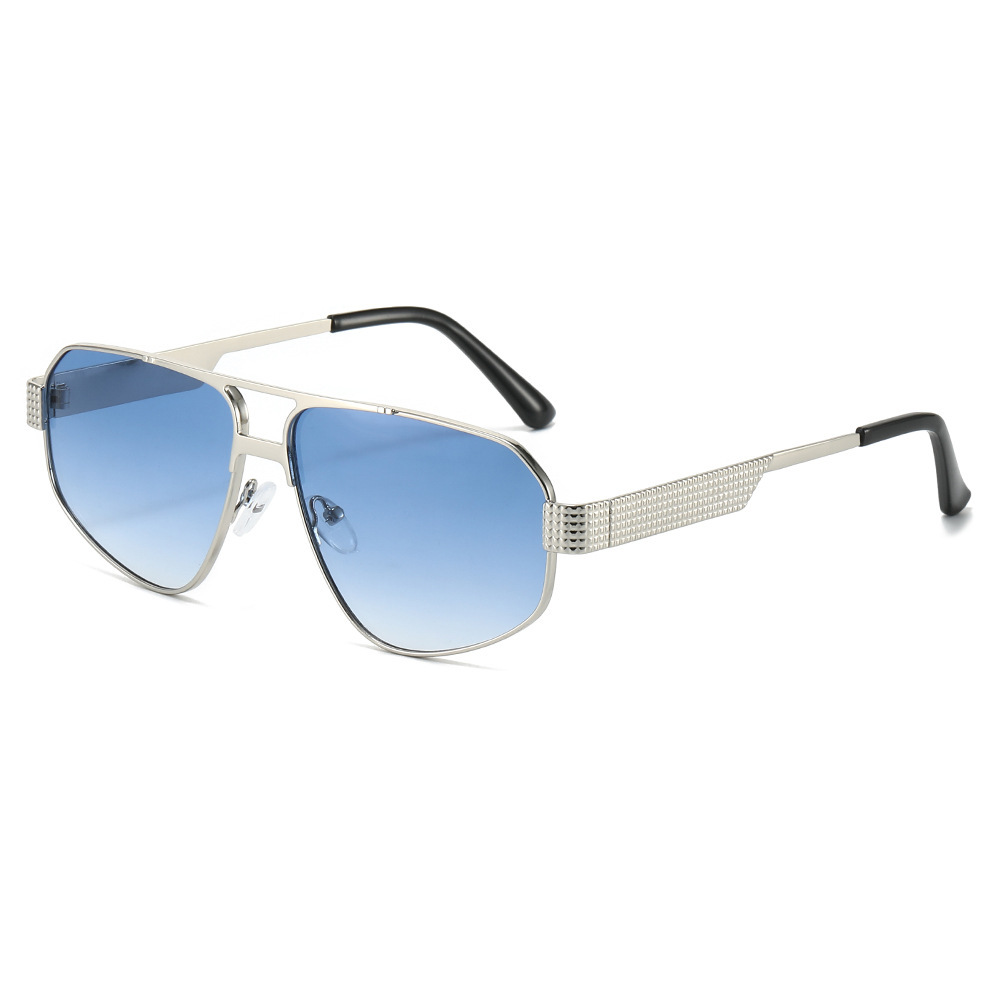 Wholesale Aviator Metal Frame Sunglasses with Double Bridge UV400 - Everful