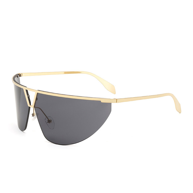 Wholesale Shield Oversized Sunglasses with UV400 Metal Frame - Everful
