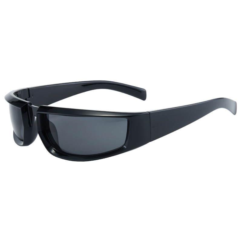 Wholesale Cyberpunk Sports Sunglasses Wrap Around UV400 For Men Women - Everful