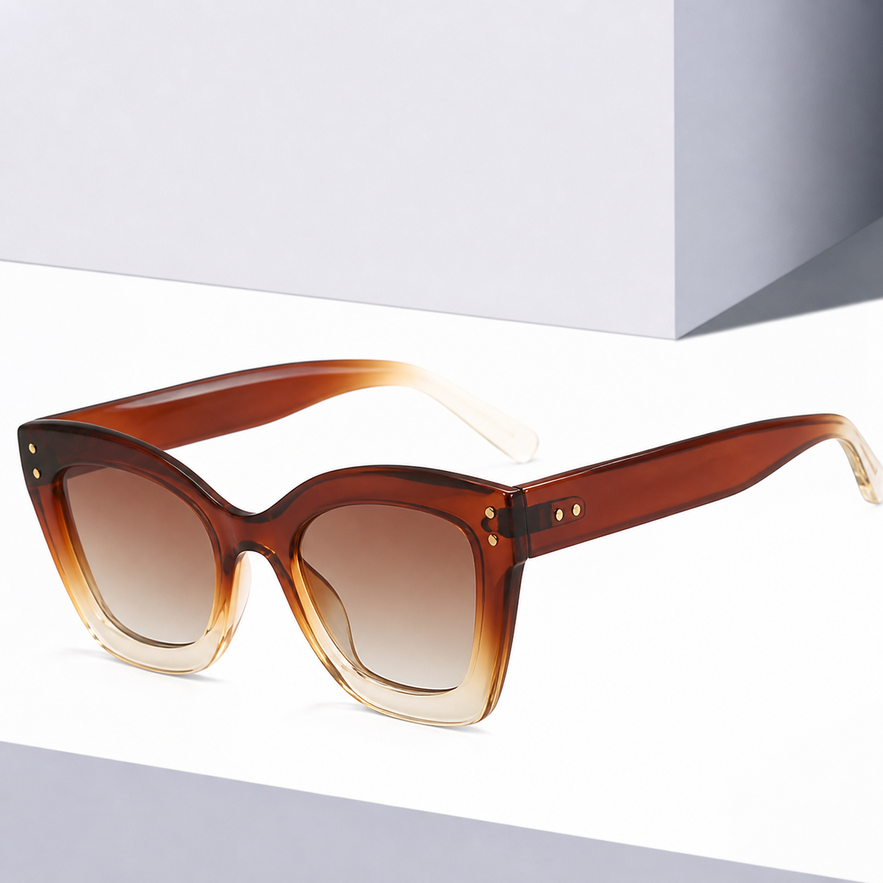 Wholesale Fashion Cat Eye Sunglasses UV400 Protection PC Frame For Men Women - Everful