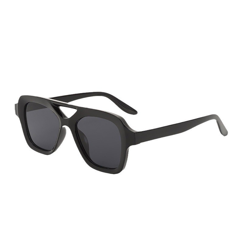 Wholesale Retro Square Double Bridge Sunglasses For Women UV400 PC Frame - Everful