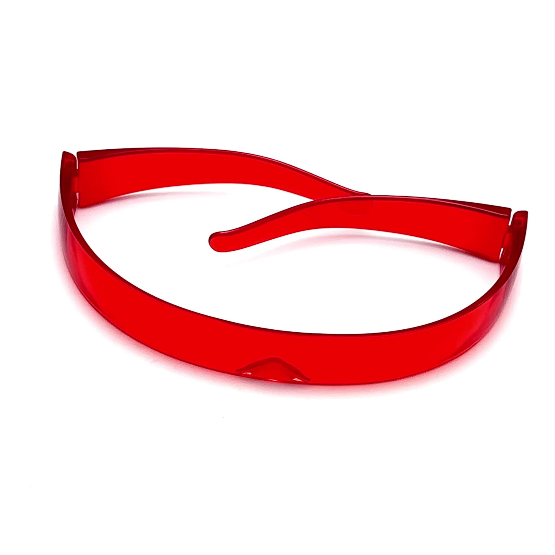 Wholesale Futuristic Shield Sunglasses UV400 Wrap Around For Women Men - Everful