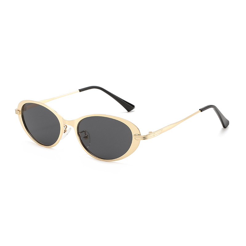 Wholesale Retro Oval Metal Frame Sunglasses For Men Women - Everful