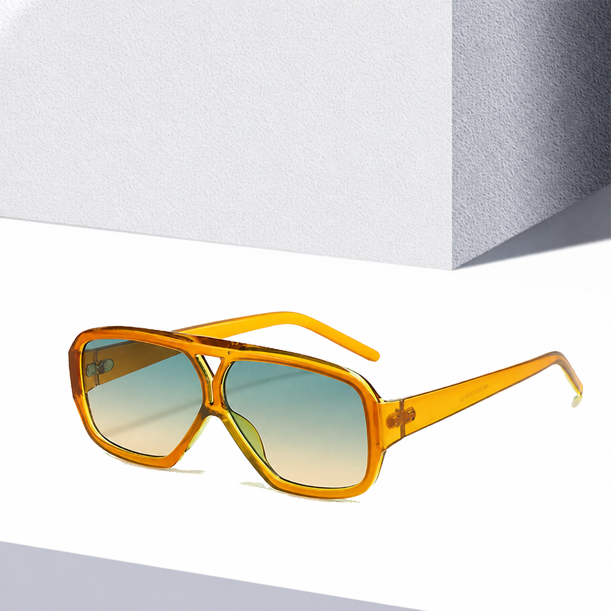 Wholesale Oversized Double Bridge Square Sunglasses For Men Women - Everful