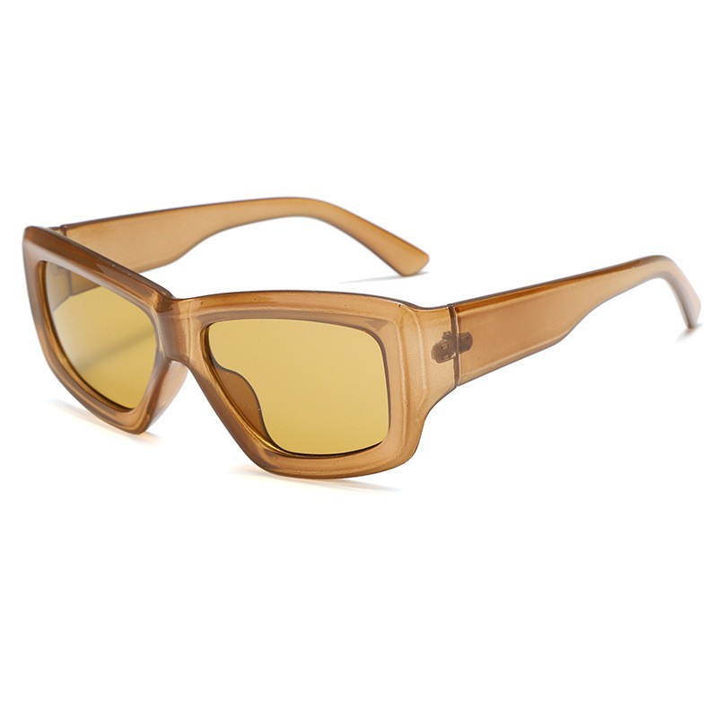 Wholesale Retro Cat Eye Sunglasses with Vintage Rectangle Thick Frame - Everful
