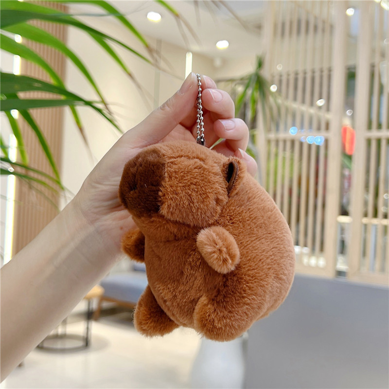 Adorable Capybara Plush Keychain Stuffed Animal