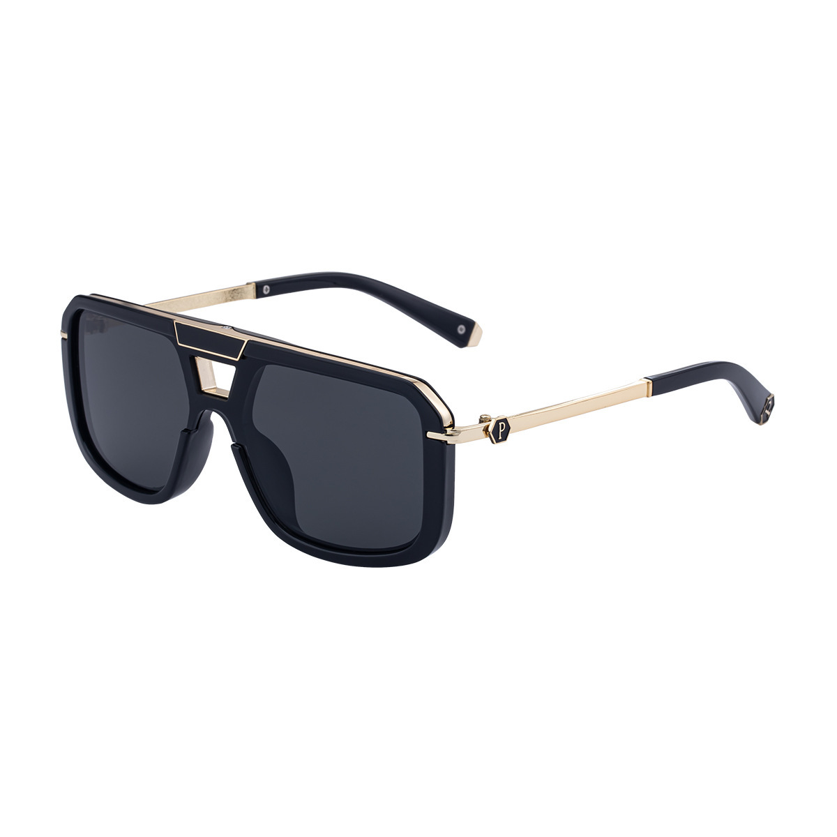 Wholesale Square Frame Sunglasses With Double Bridge For Men - Everful
