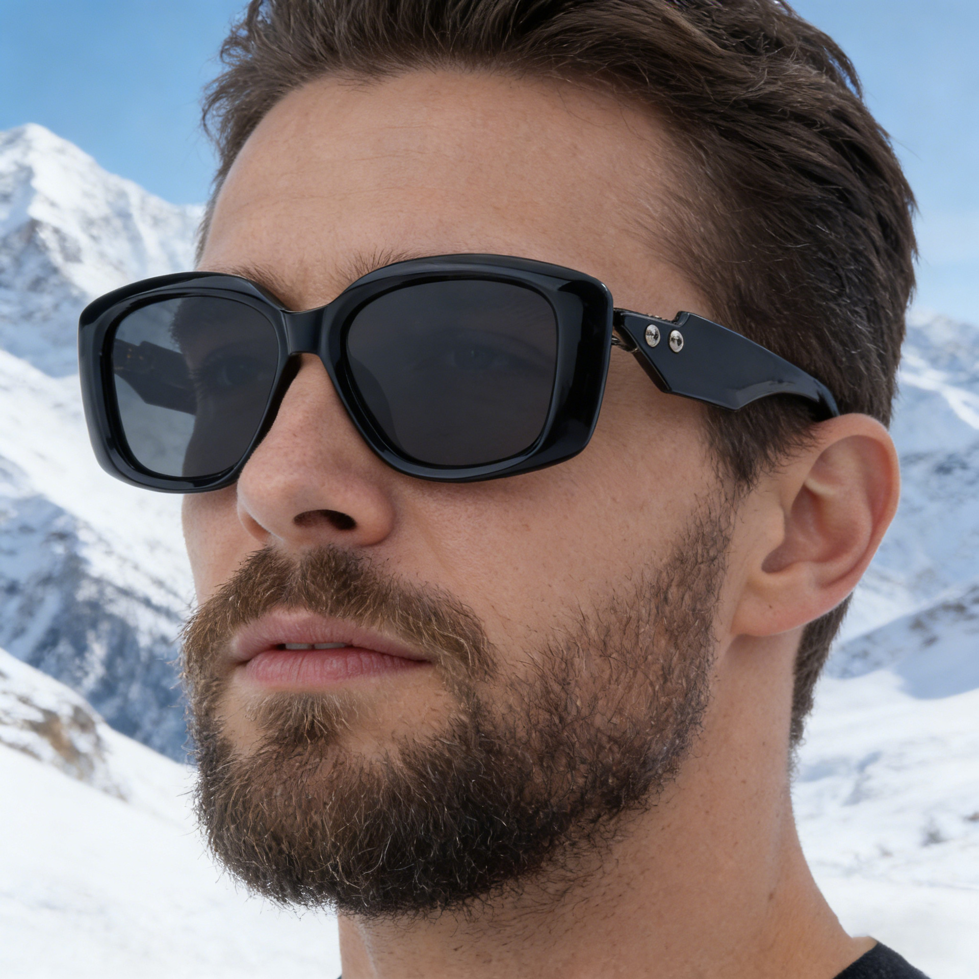 Wholesale Men Polarized Square Sunglasses UV400 PC TAC Eyewear - Everful