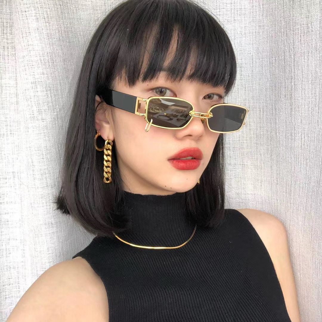 Wholesale Vintage Small Rectangular Sunglasses With UV400 Protection - Everful